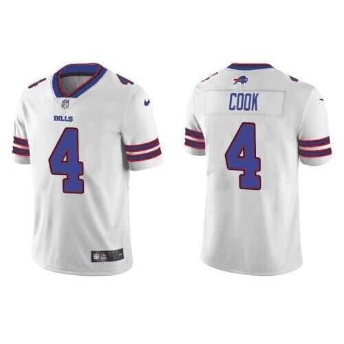 Men & Women & Youth Buffalo Bills #4 James Cook White Vapor Untouchable Limited Stitched Jersey